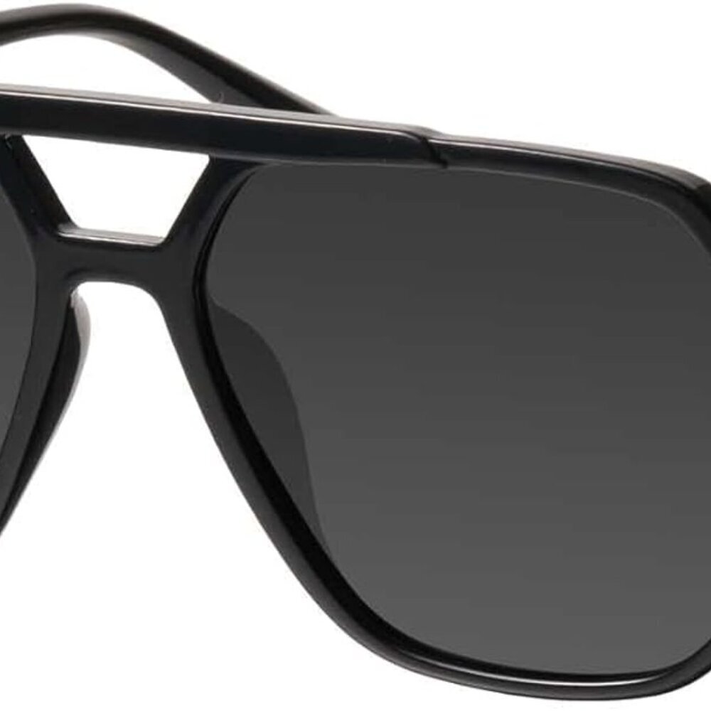 Oversized Aviator Sunglasses for Women and Men with Polarized Lens MS52243